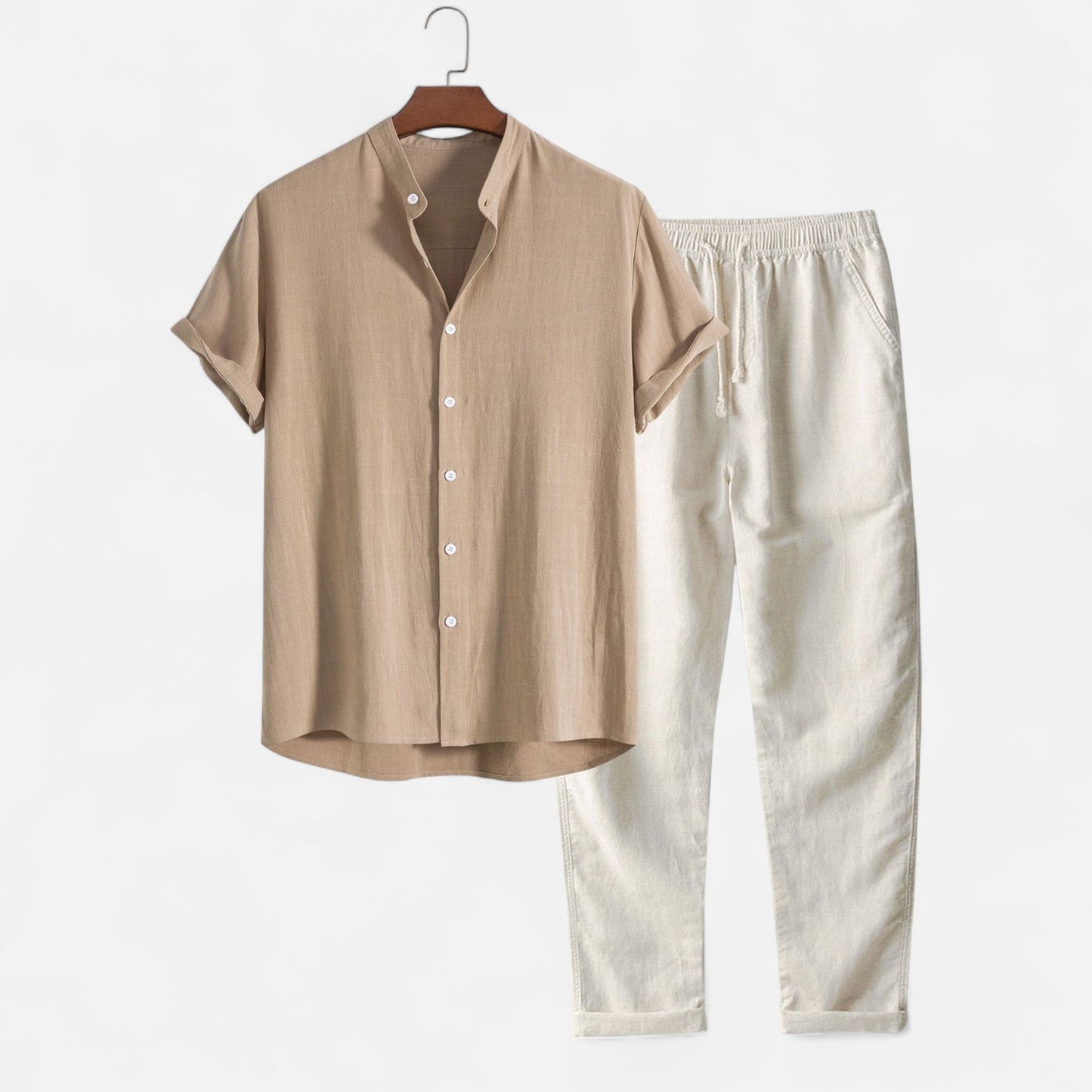 Maison Lior | Men's Linen Shirt & Trouser Set – Breathable Comfort, Relaxed Refinement