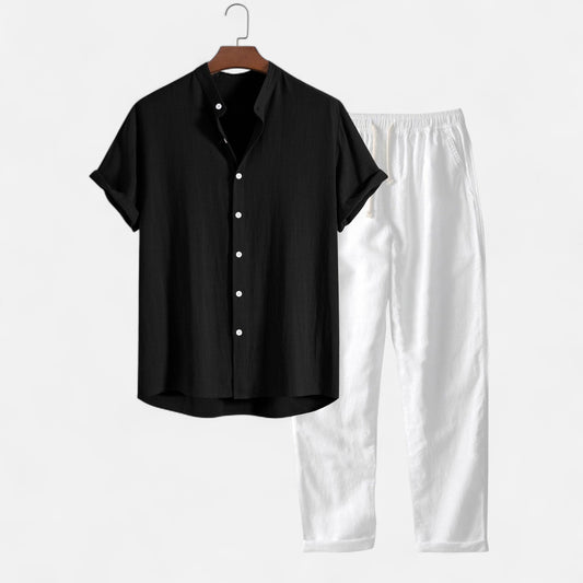 Maison Lior | Men's Linen Shirt & Trouser Set – Breathable Comfort, Relaxed Refinement