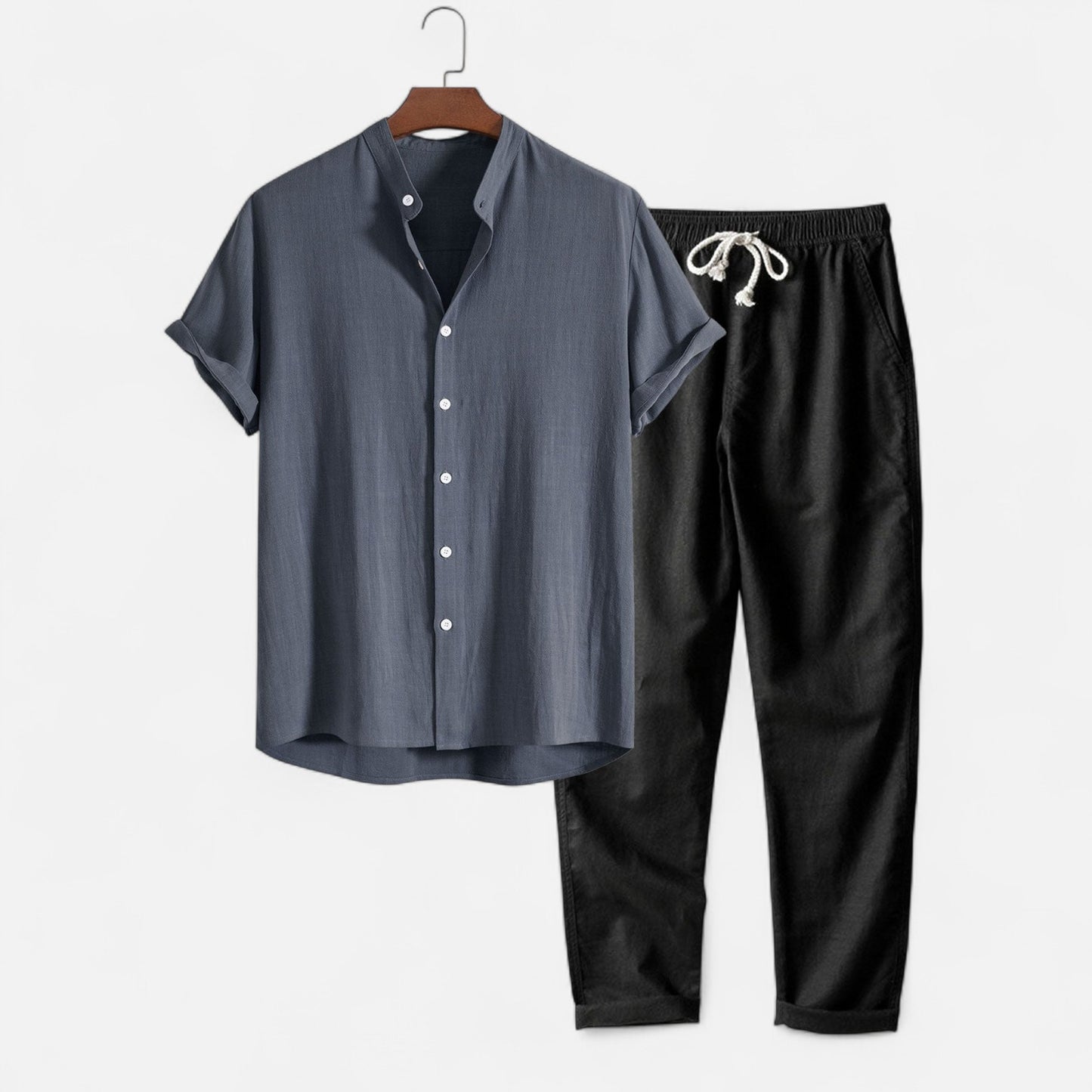 Maison Lior | Men's Linen Shirt & Trouser Set – Breathable Comfort, Relaxed Refinement