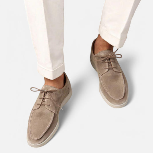Maison Lior | Men's Suede Loafers with Laces