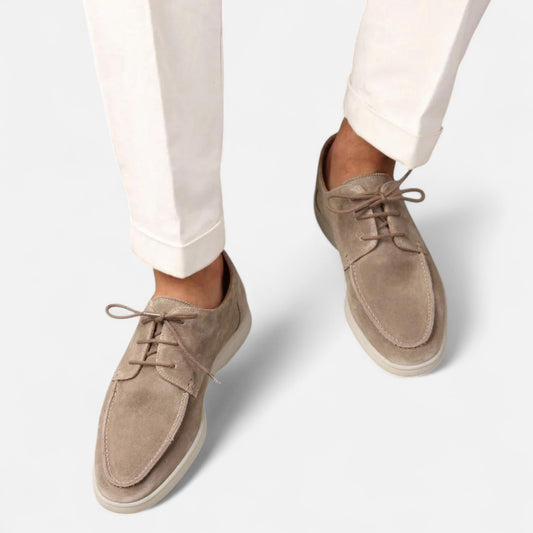 Maison Lior | Men's Suede Loafers with Laces – Refined Craftsmanship, Effortless Sophistication