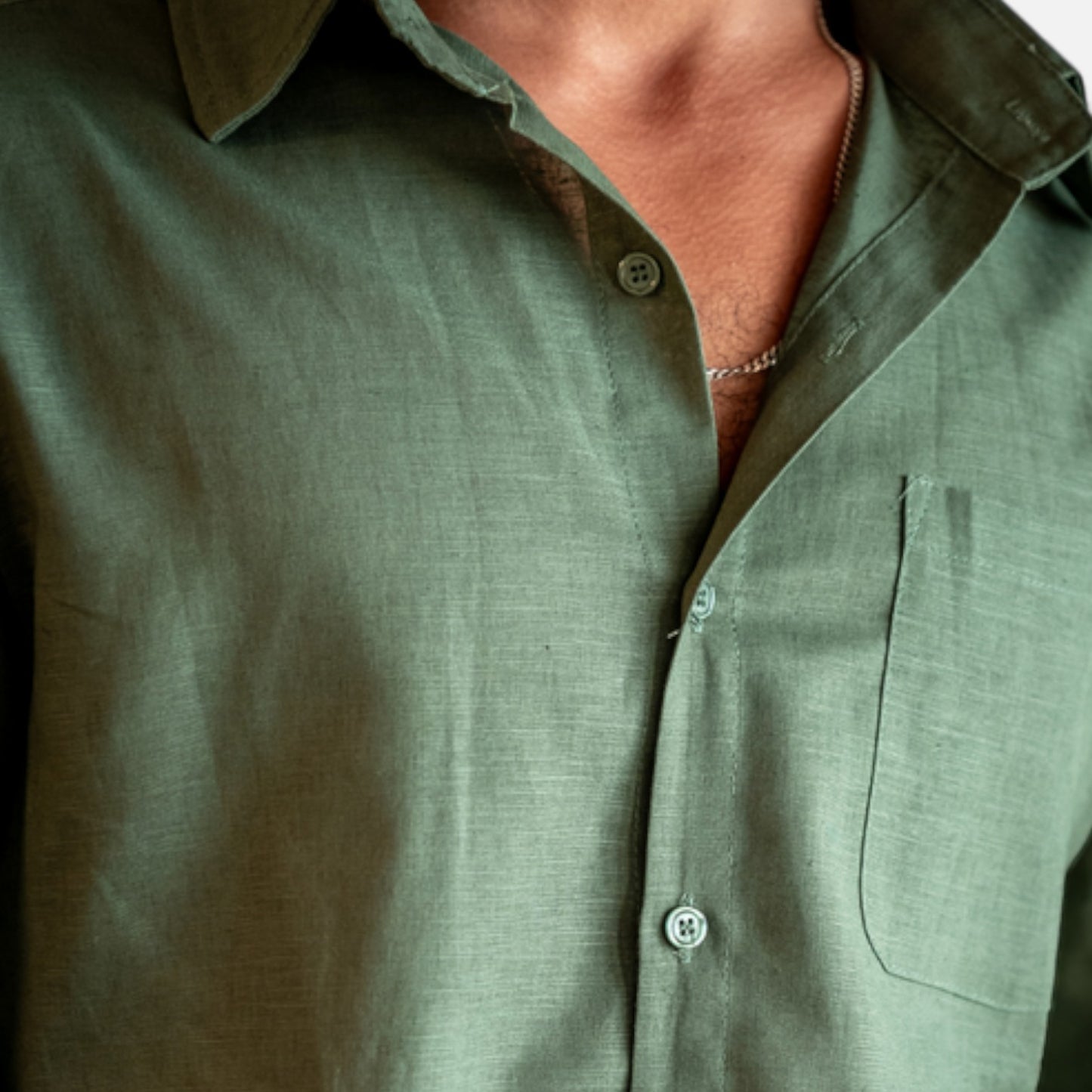Maison Lior | Men's Pure Long Sleeve Linen Shirt