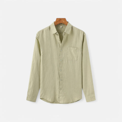 Maison Lior | Men's Pure Long Sleeve Linen Shirt