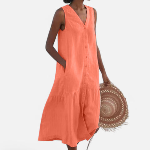 Maison Lior  | 'Elysian Charm' V-Neck Dress for Women