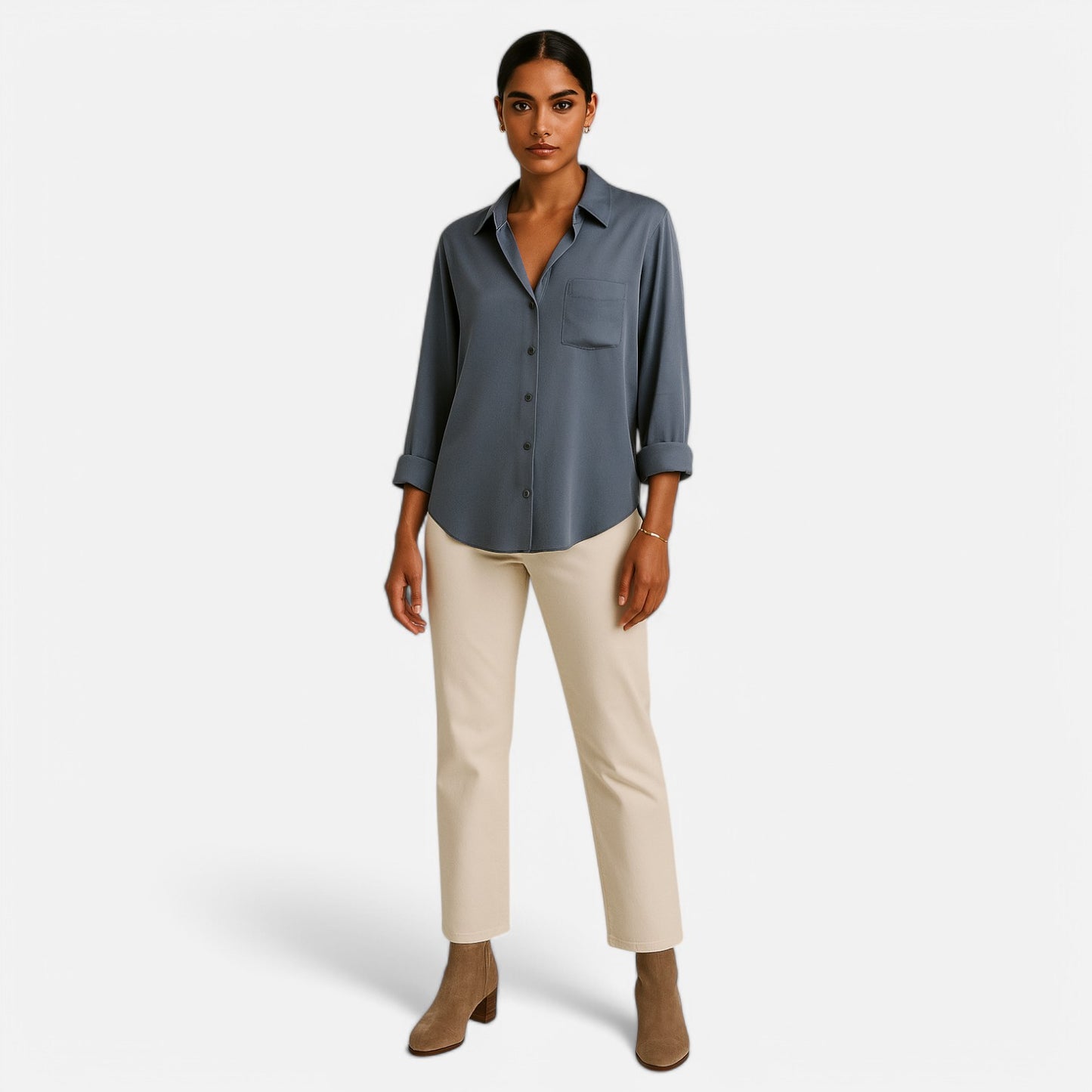 Maison Lior | Women's Satin Blouse Shirt