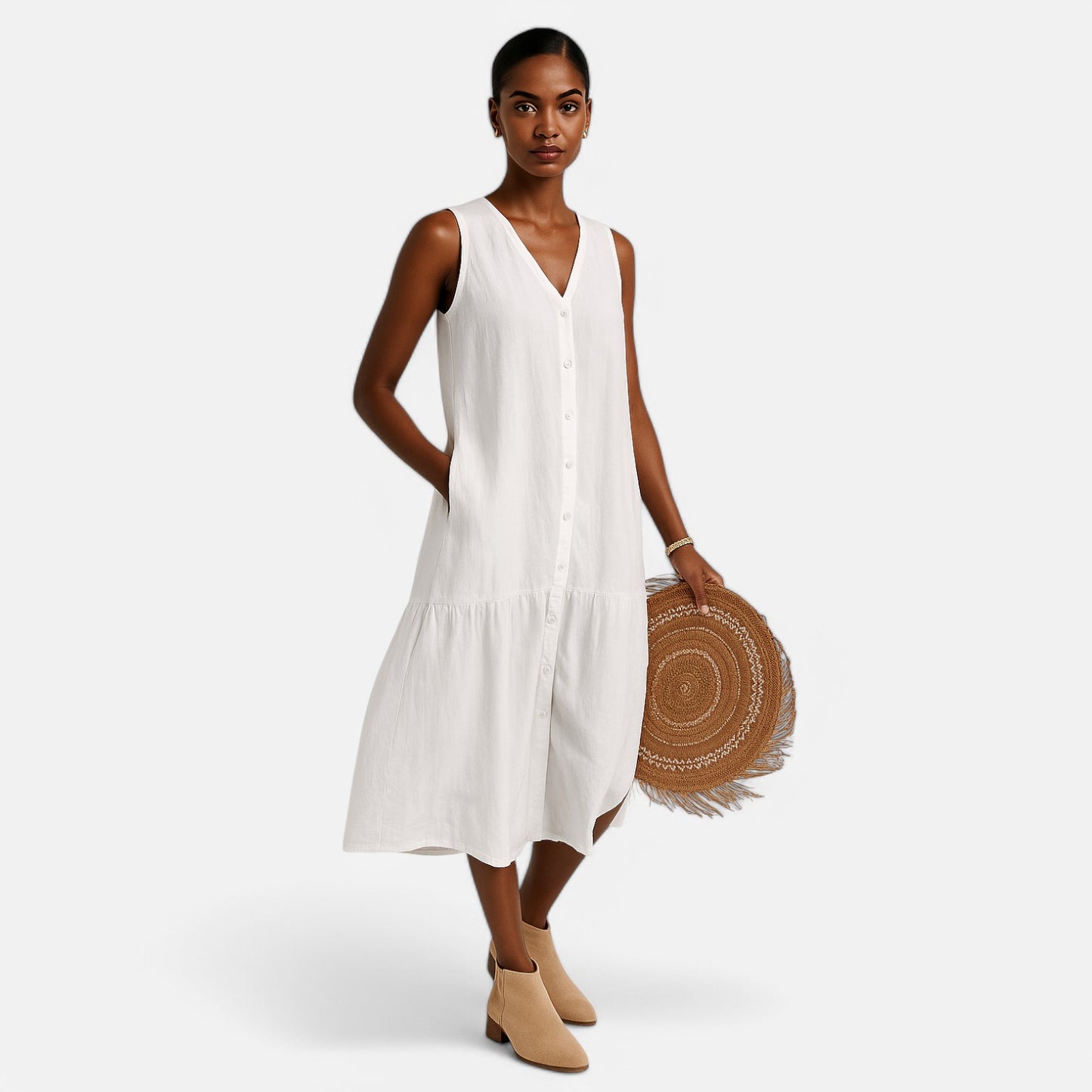 Maison Lior  | 'Elysian Charm' V-Neck Dress for Women