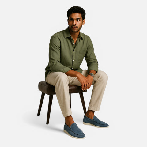Maison Lior | Men's Old Money Casual Suede Loafers