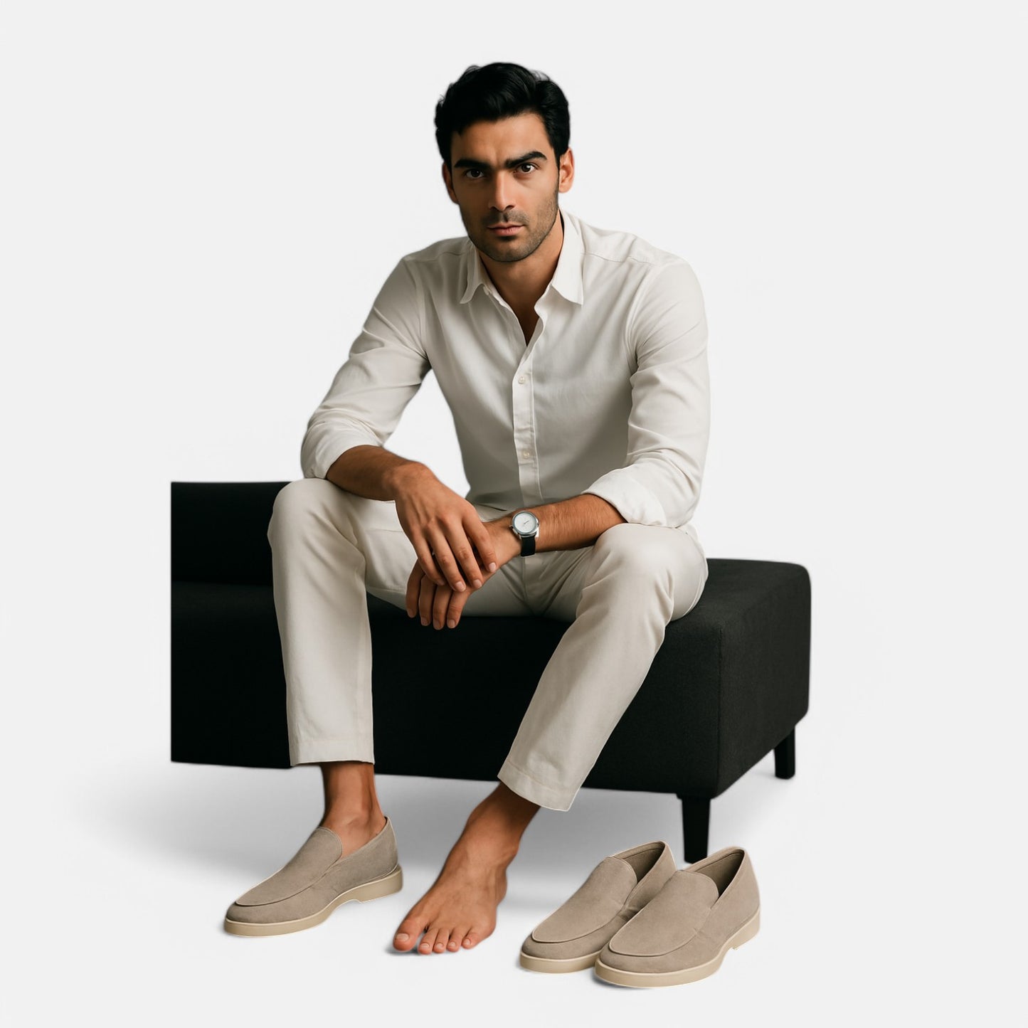 Maison Lior | Old Money Suede Loafers – Timeless Luxury for Men