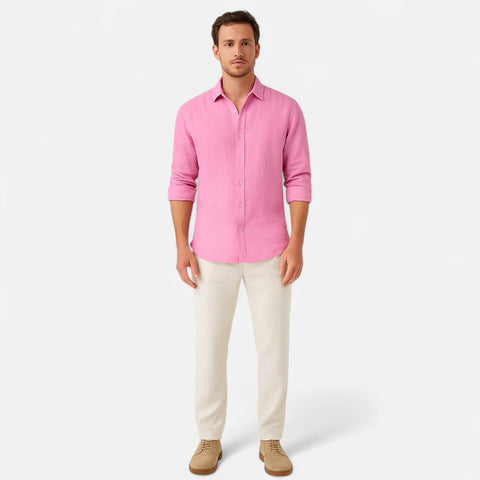 Maison Lior | Men's Cotton-Linen Shirt – Lightweight Comfort, Timeless Casual Elegance