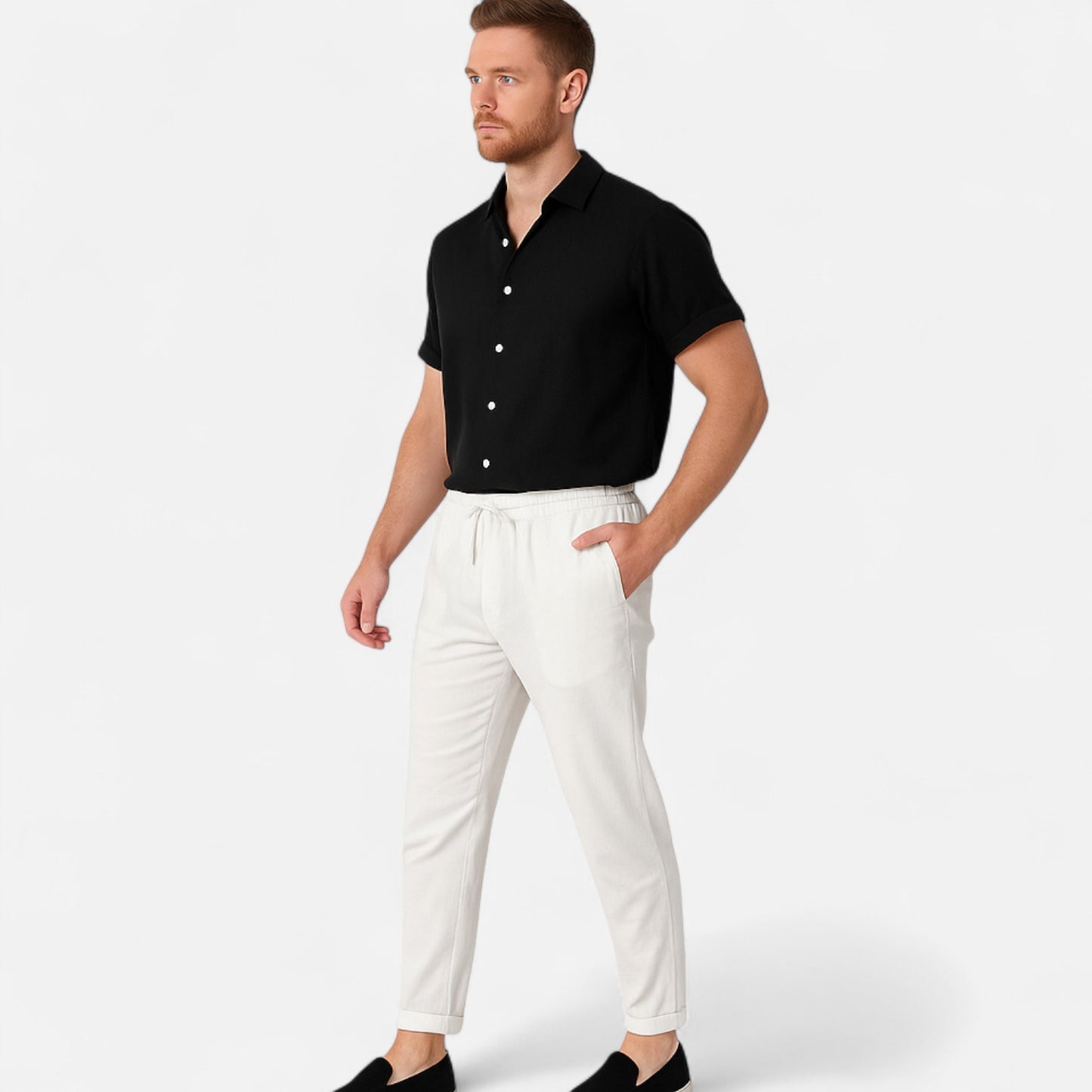 Maison Lior | Men's Linen Shirt & Trouser Set – Breathable Comfort, Relaxed Refinement