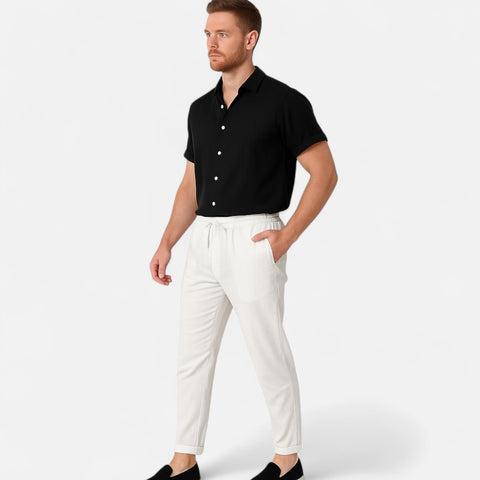 Maison Lior | Men's Linen Shirt & Trouser Set – Breathable Comfort, Relaxed Refinement