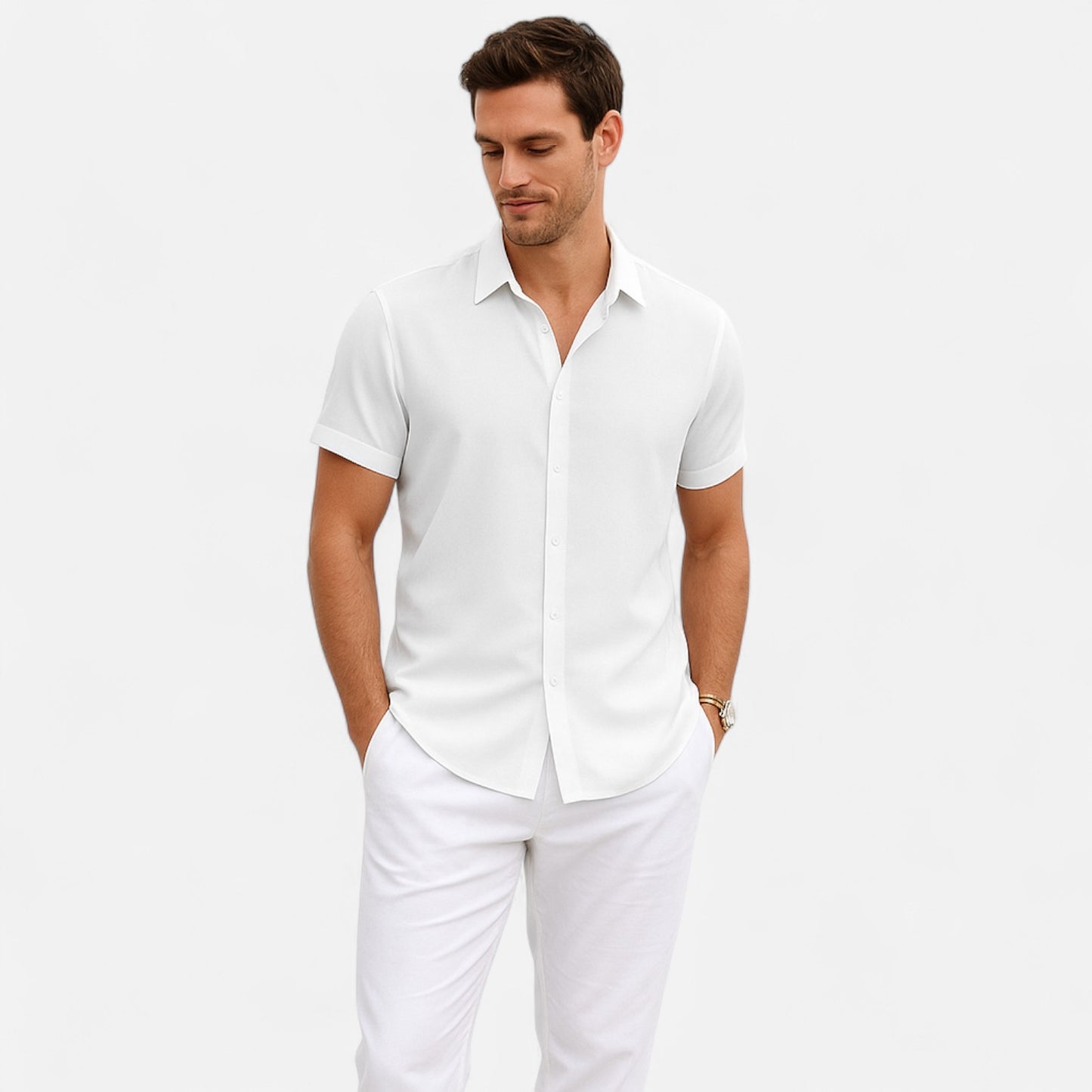 Maison Lior | Casual Short Sleeve Linen Shirt – Lightweight Sophistication, Everyday Ease