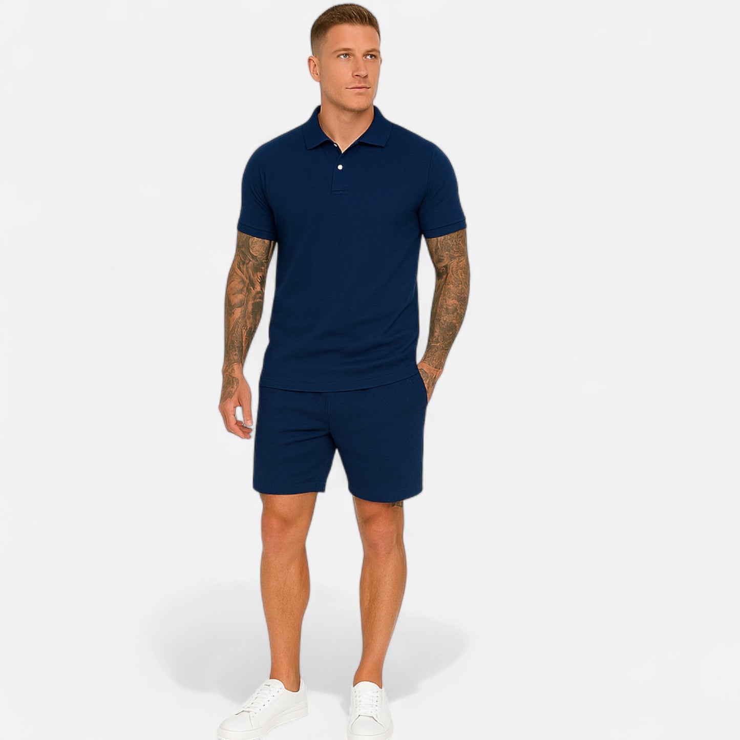 Maison Lior | Men's Refined Cotton Two-Piece Set – Tailored Comfort, Effortless Everyday Style