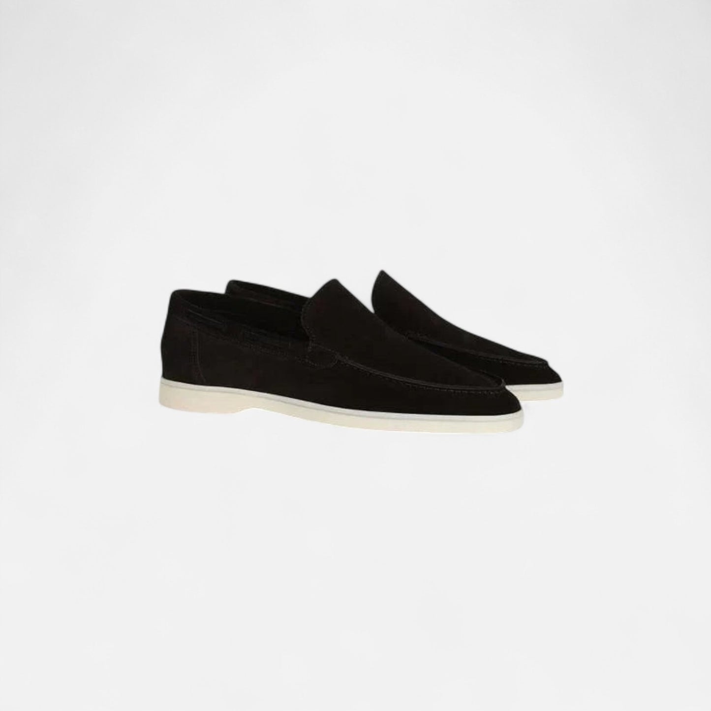 Maison Lior | Men's Black Suede Loafers – Refined Texture, Timeless Slip-On Elegance
