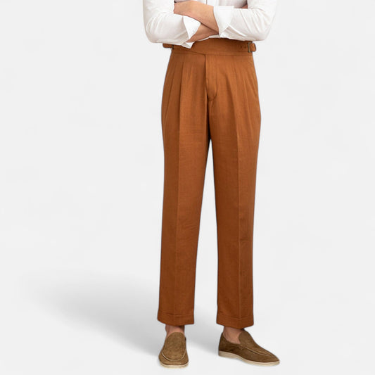 Maison Lior | Men's Premium Linen Trousers – Breathable Tailoring, Timeless Summer Sophistication