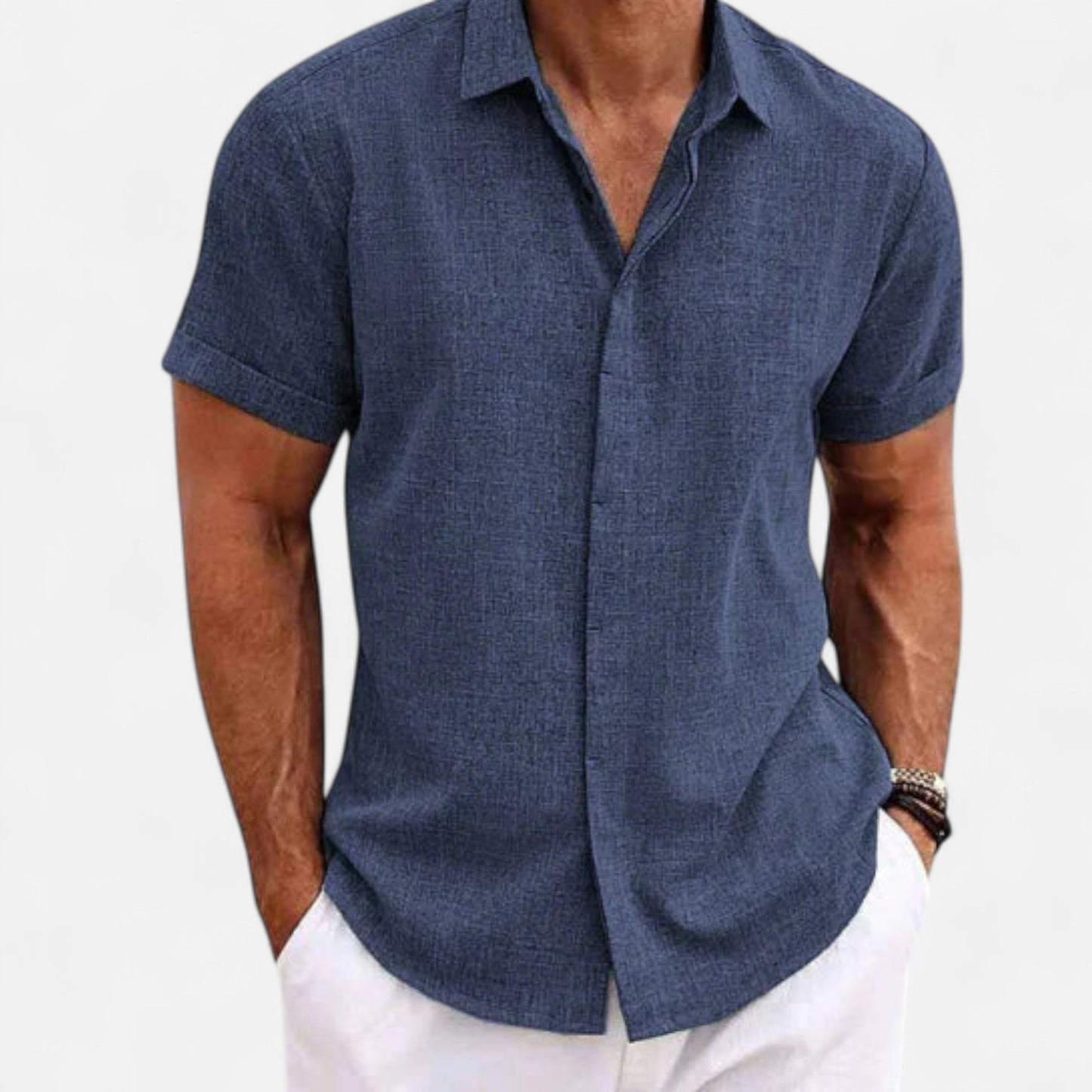 Maison Lior | Casual Short Sleeve Linen Shirt – Lightweight Sophistication, Everyday Ease