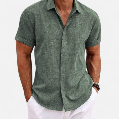 Maison Lior | Casual Short Sleeve Linen Shirt – Lightweight Sophistication, Everyday Ease