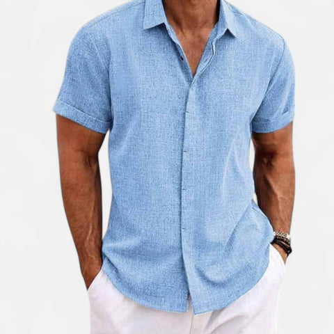 Maison Lior | Casual Short Sleeve Linen Shirt – Lightweight Sophistication, Everyday Ease