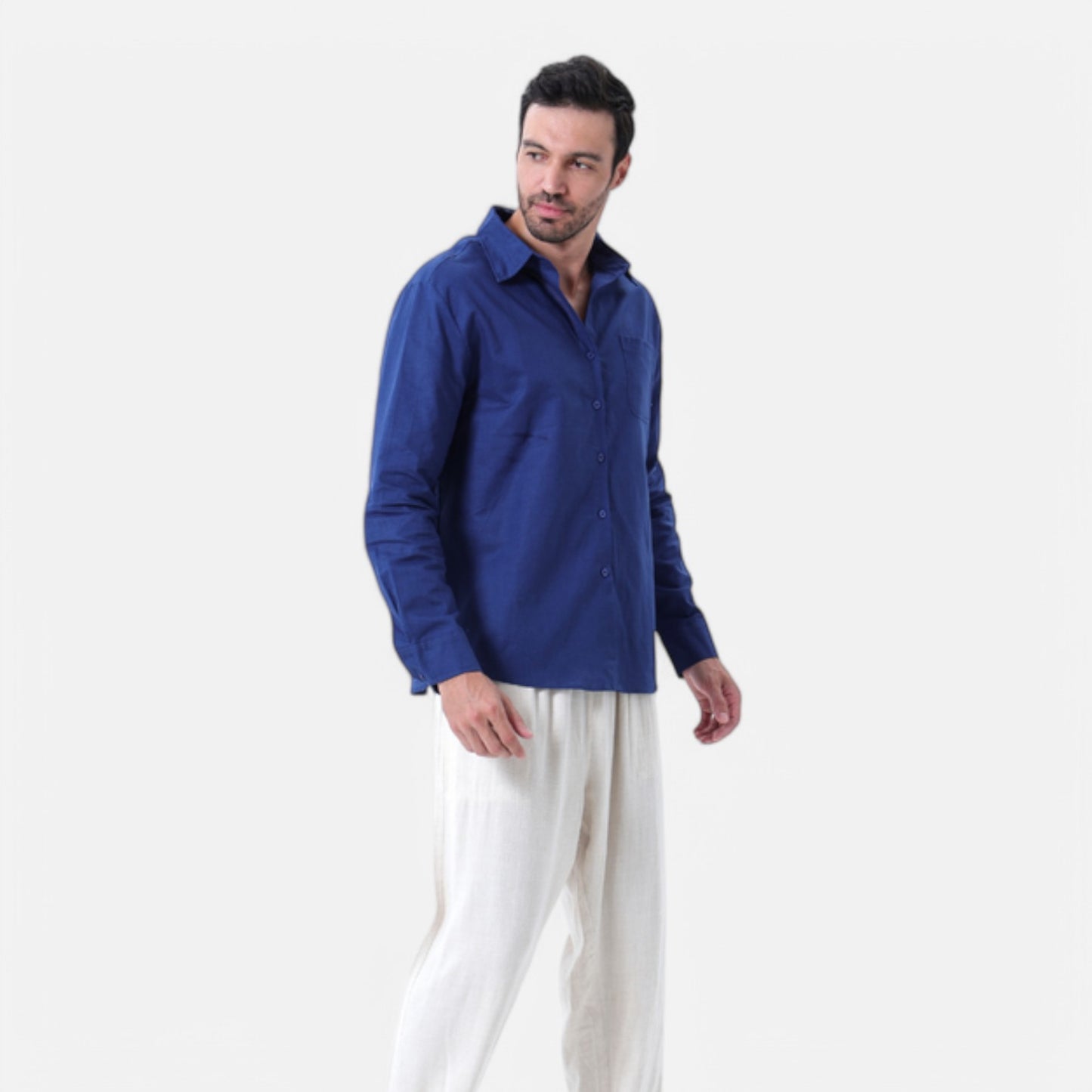 Maison Lior | Men's Pure Long Sleeve Linen Shirt
