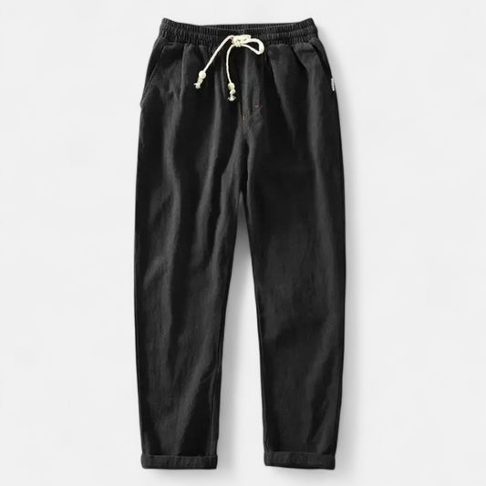Maison Lior | Men's Linen Drawstring Trousers – Breathable Comfort, Relaxed Tailoring