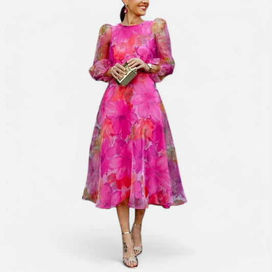 Maison Lior | Elegant Floral Print Dress for Women