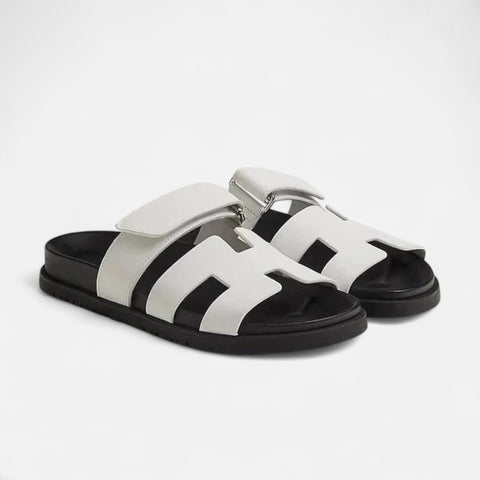 Maison Lior | Premium Leather Unisex Flat Sandals – Effortless Comfort, Timeless Versatility