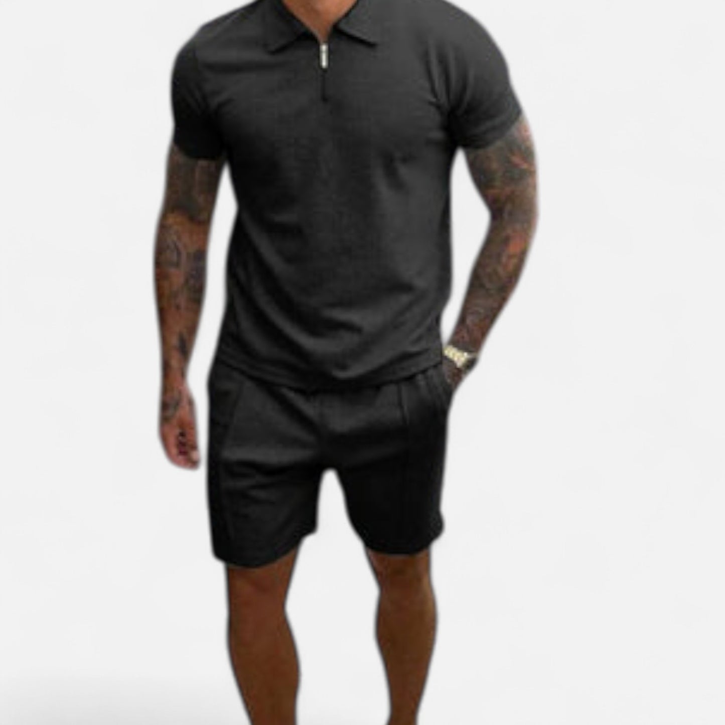 Maison Lior | Men's Refined Cotton Two-Piece Set – Tailored Comfort, Effortless Everyday Style