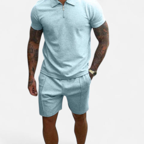 Maison Lior | Men's Refined Cotton Two-Piece Set – Tailored Comfort, Effortless Everyday Style