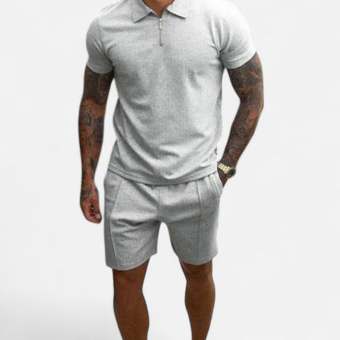 Maison Lior | Men's Refined Cotton Two-Piece Set – Tailored Comfort, Effortless Everyday Style