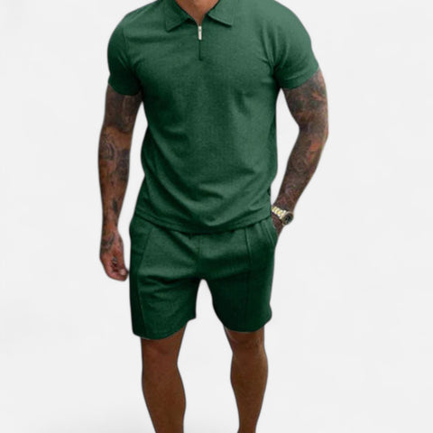 Maison Lior | Men's Refined Cotton Two-Piece Set – Tailored Comfort, Effortless Everyday Style