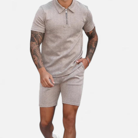 Maison Lior | Men's Refined Cotton Two-Piece Set – Tailored Comfort, Effortless Everyday Style