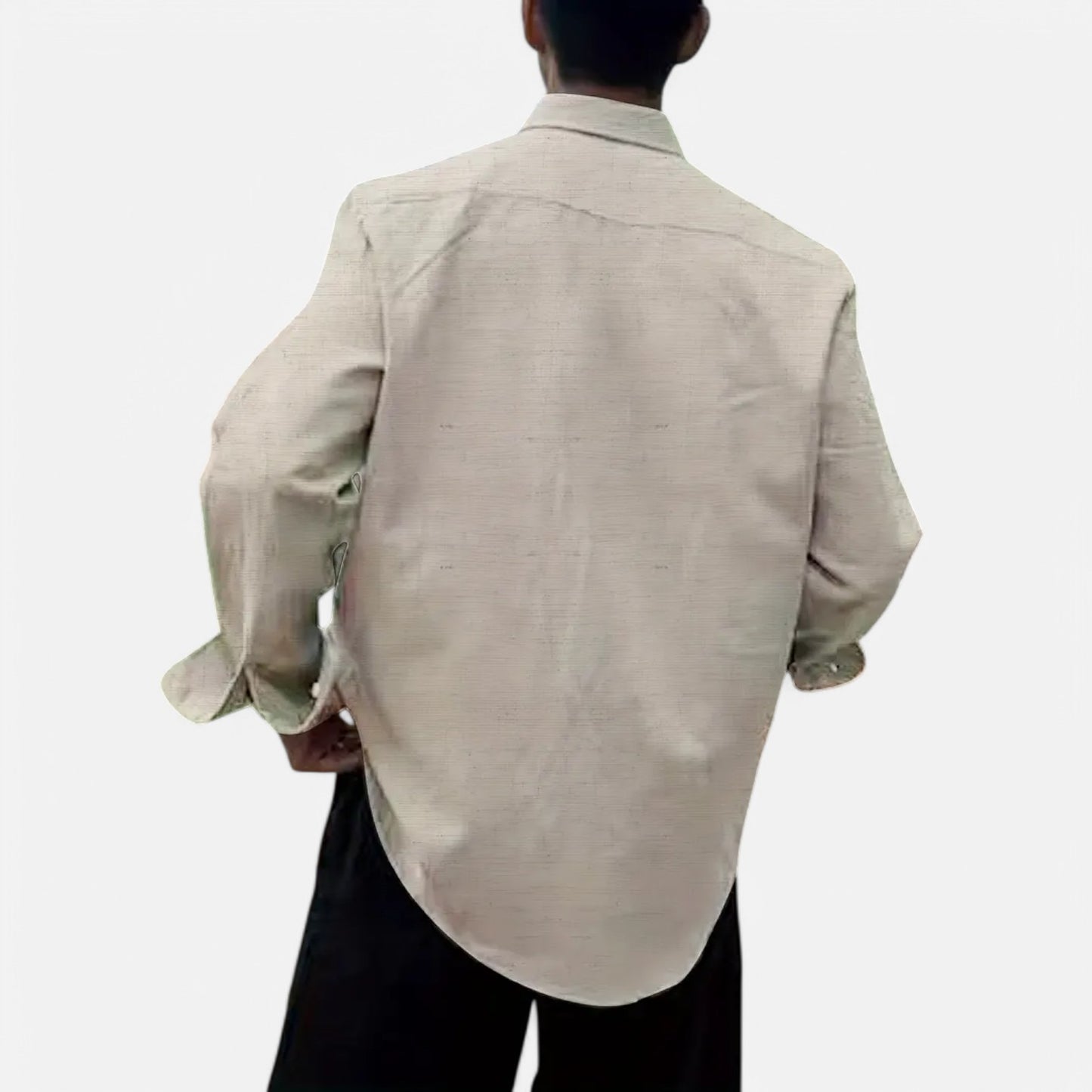 Maison Lior | Men's Casual Linen-Blend Long Sleeve Shirt