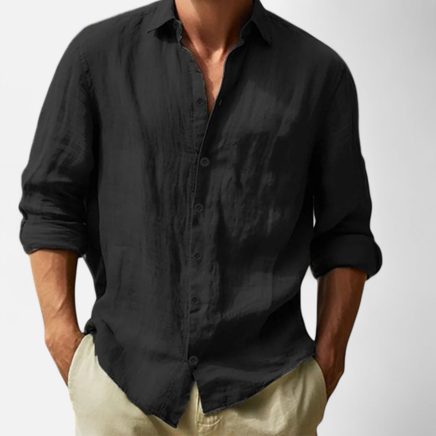 Maison Lior | Men's Cotton-Linen Shirt – Lightweight Comfort, Timeless Casual Elegance