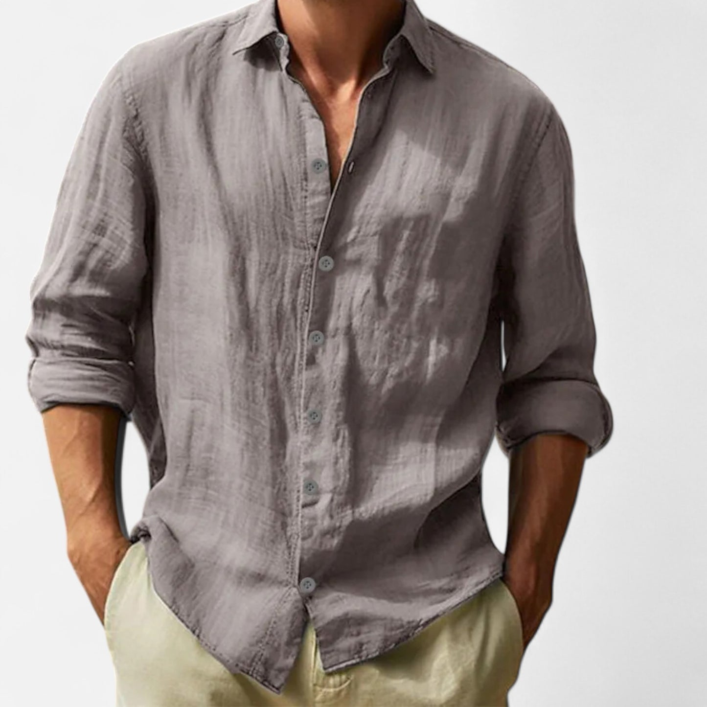 Maison Lior | Men's Cotton-Linen Shirt – Lightweight Comfort, Timeless Casual Elegance