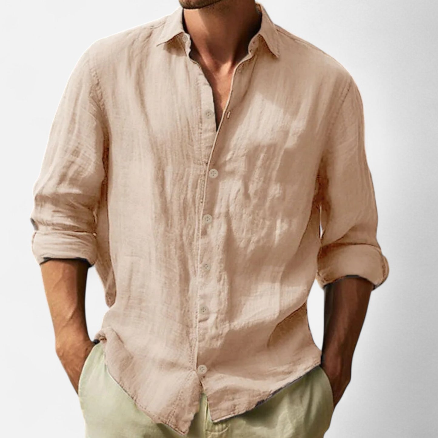 Maison Lior | Men's Cotton-Linen Shirt – Lightweight Comfort, Timeless Casual Elegance