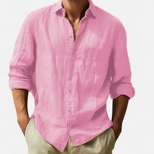 Maison Lior | Men's Cotton-Linen Shirt – Lightweight Comfort, Timeless Casual Elegance