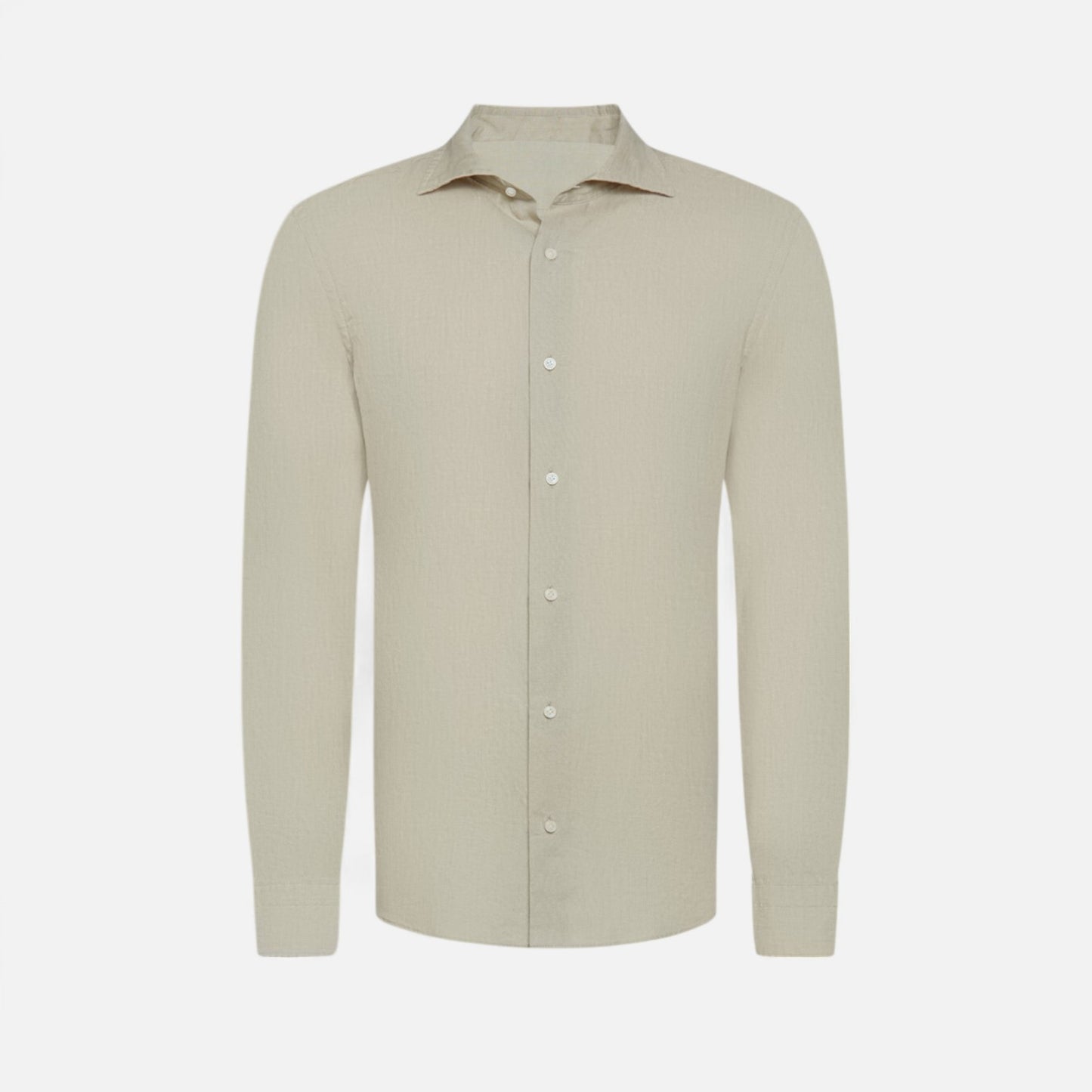 Maison Lior | Men's Khaki Linen Shirt – Old Money Aesthetic, Lightweight Sartorial Ease